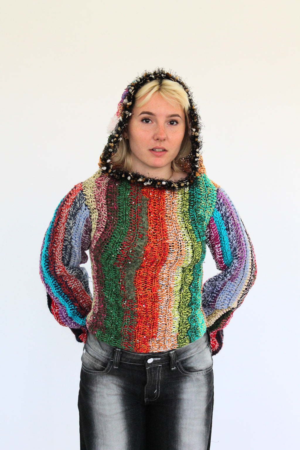 Sweater with hood