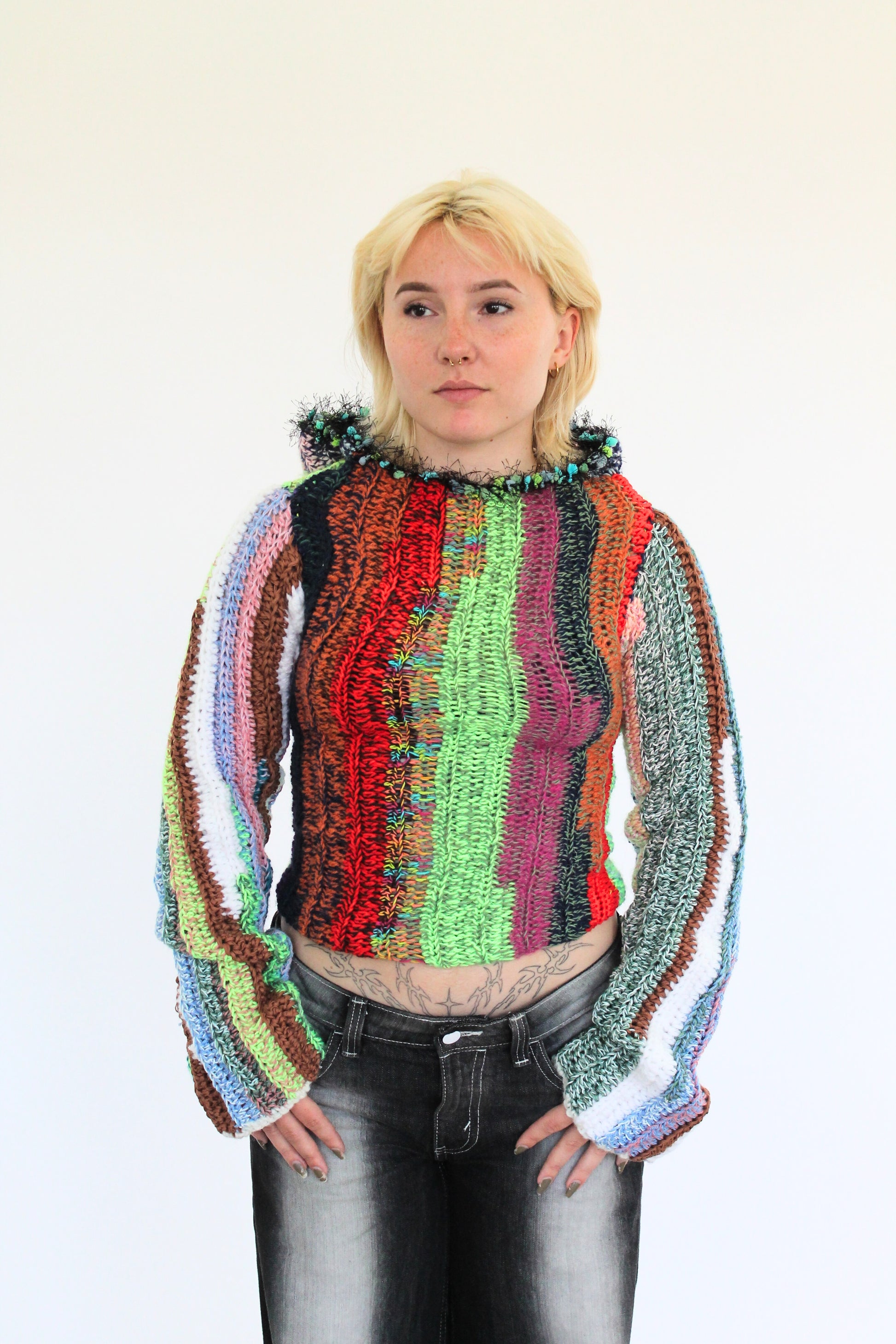 Sweater with hood