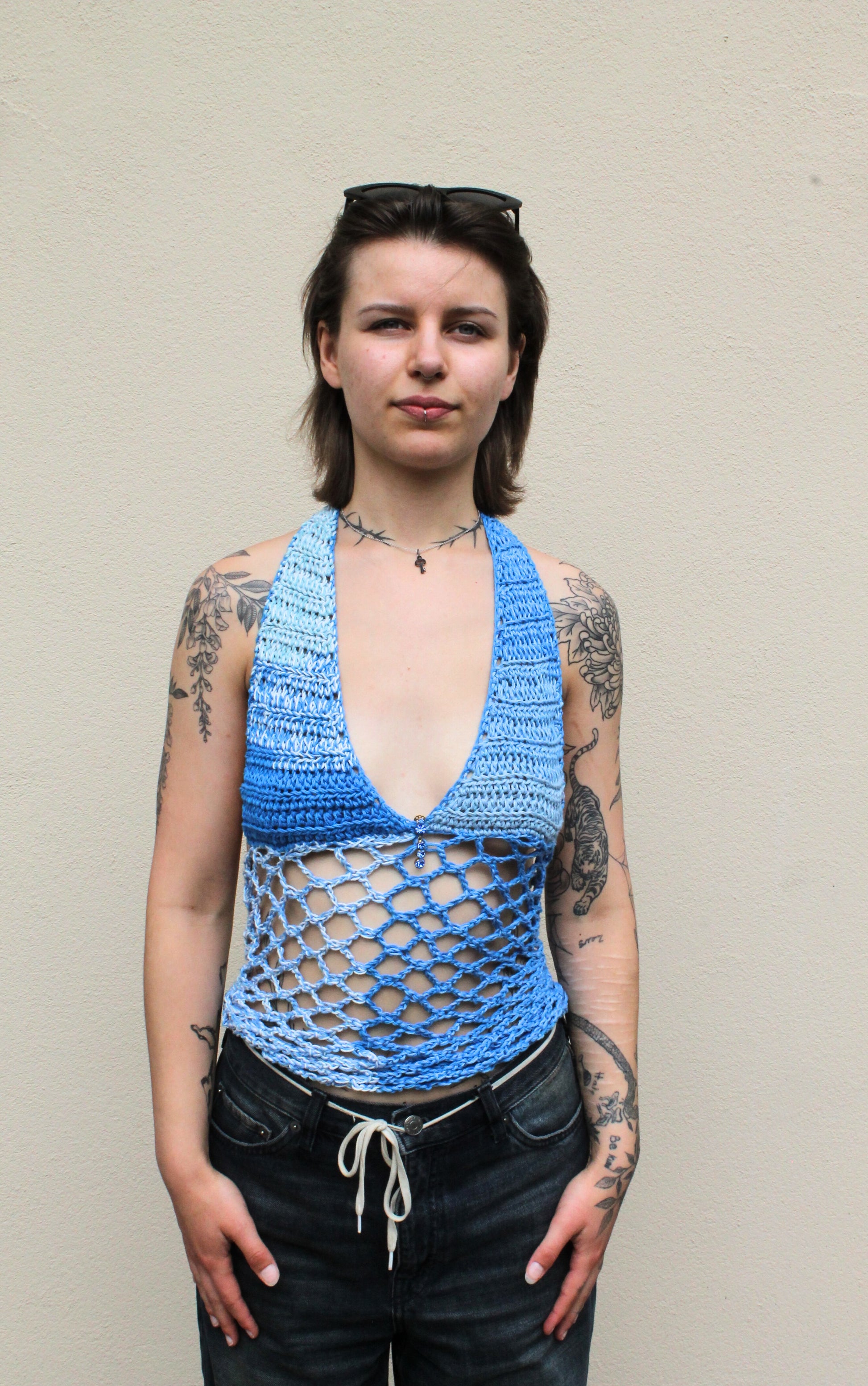 Halter Net Top