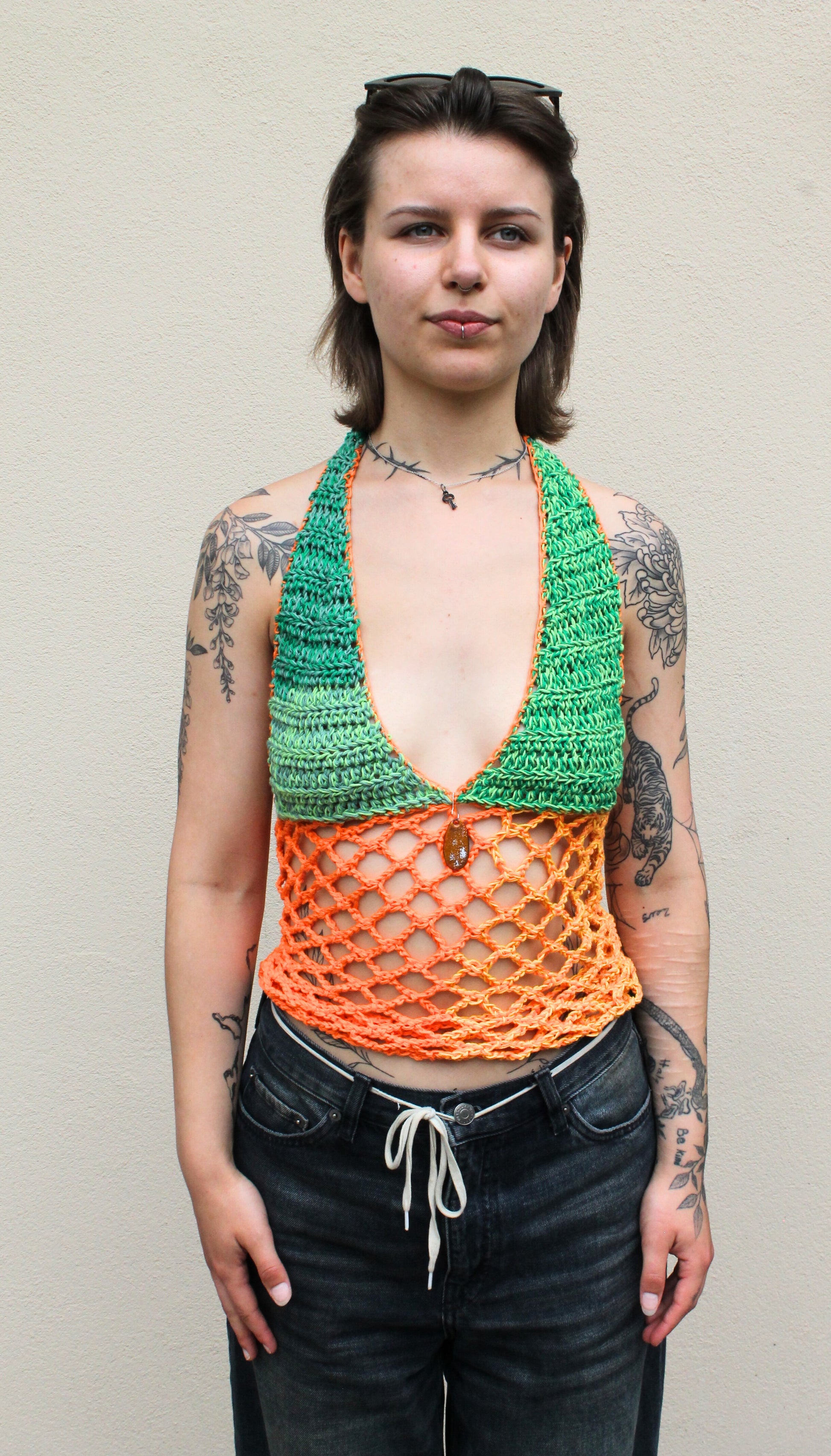 Halter Net Top