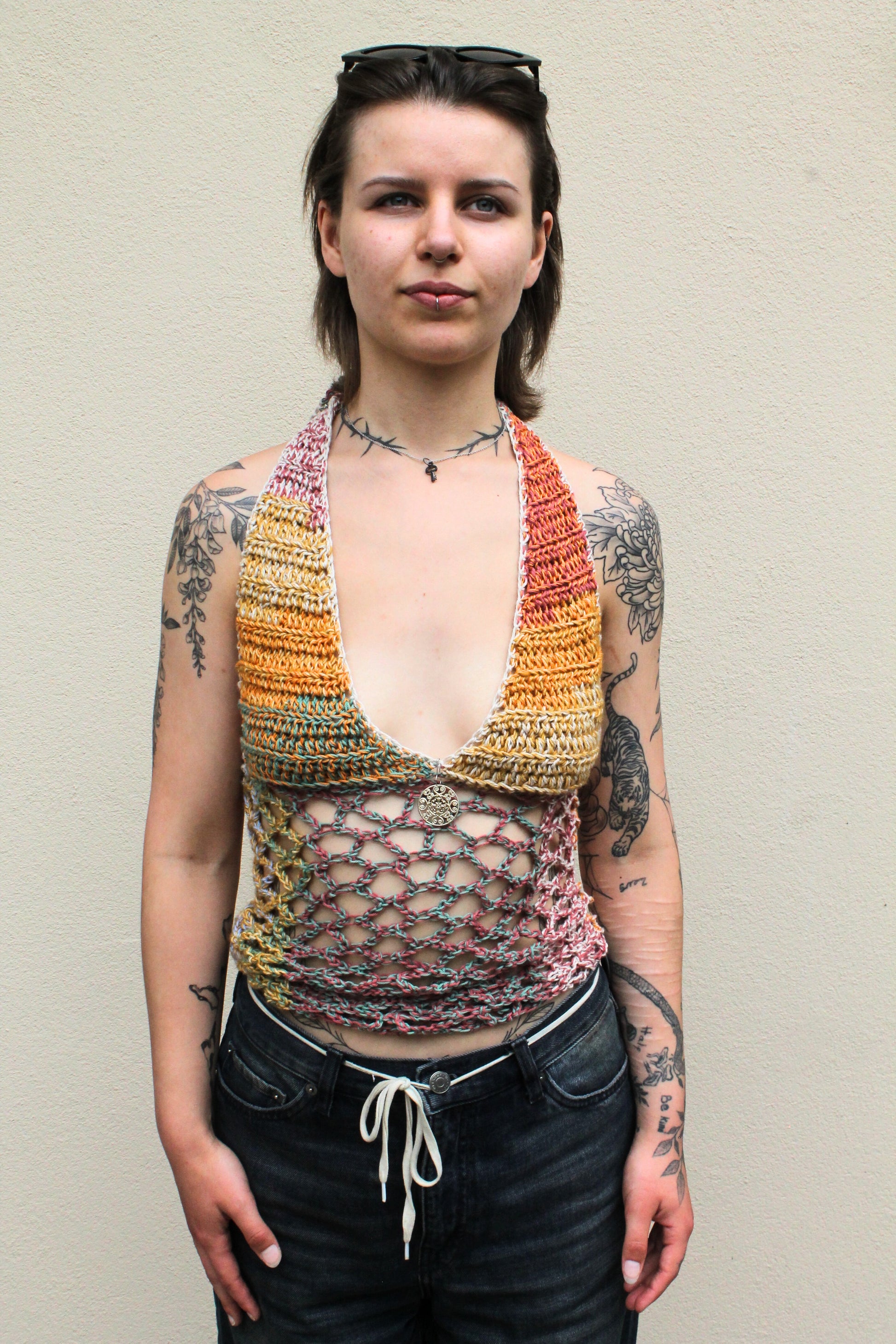 Halter Net Top