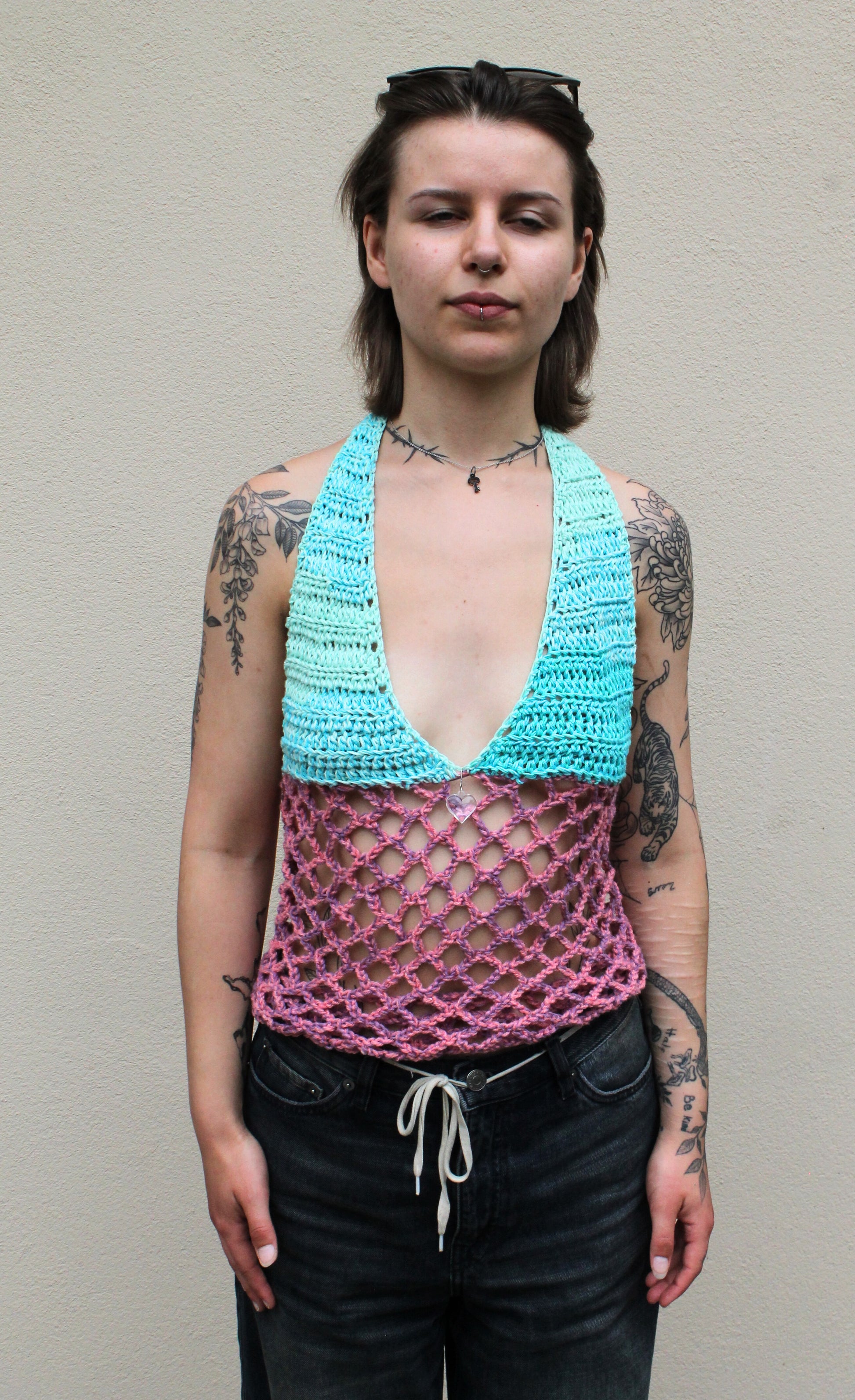 Halter Net Top