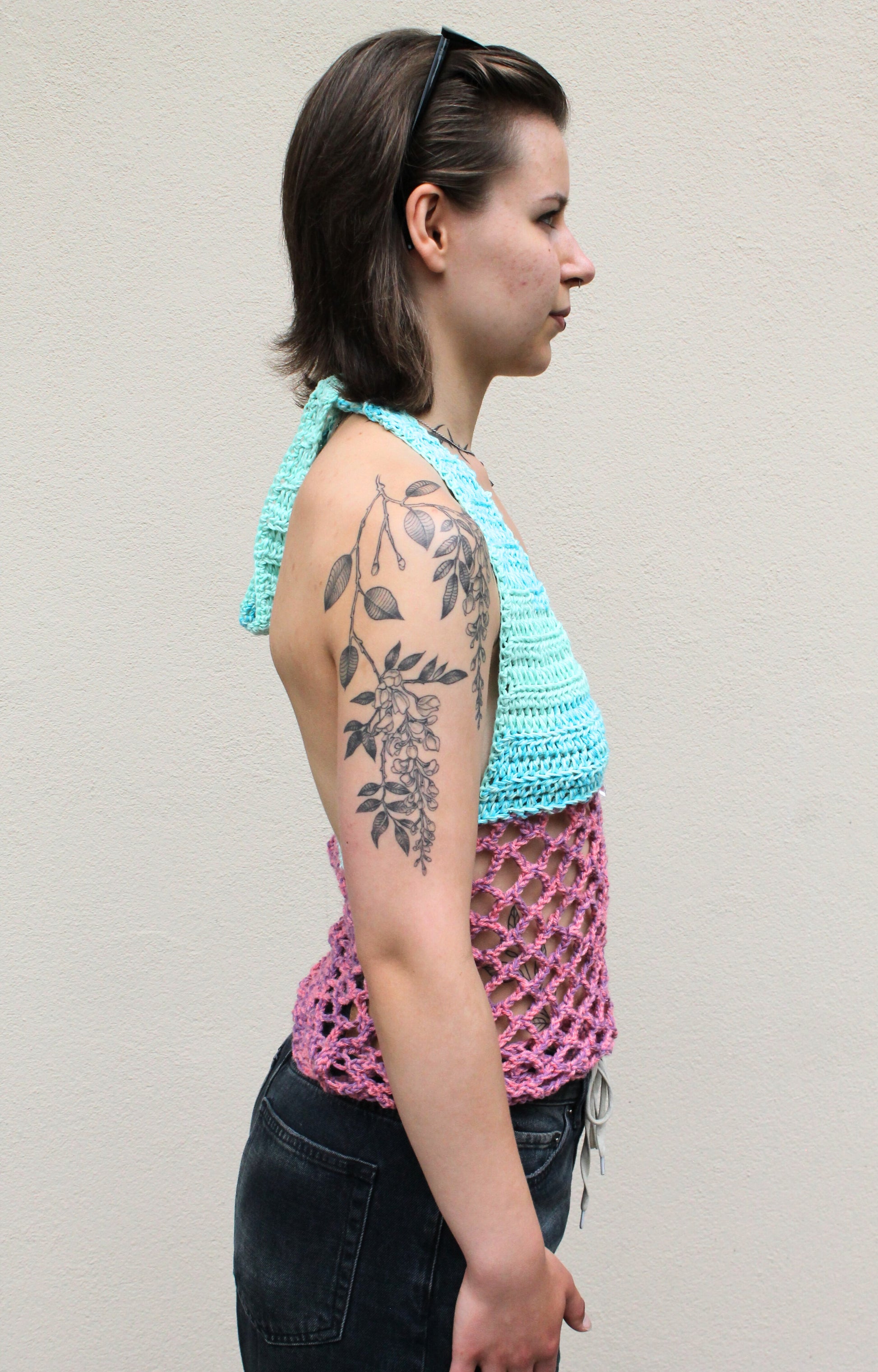 Halter Net Top