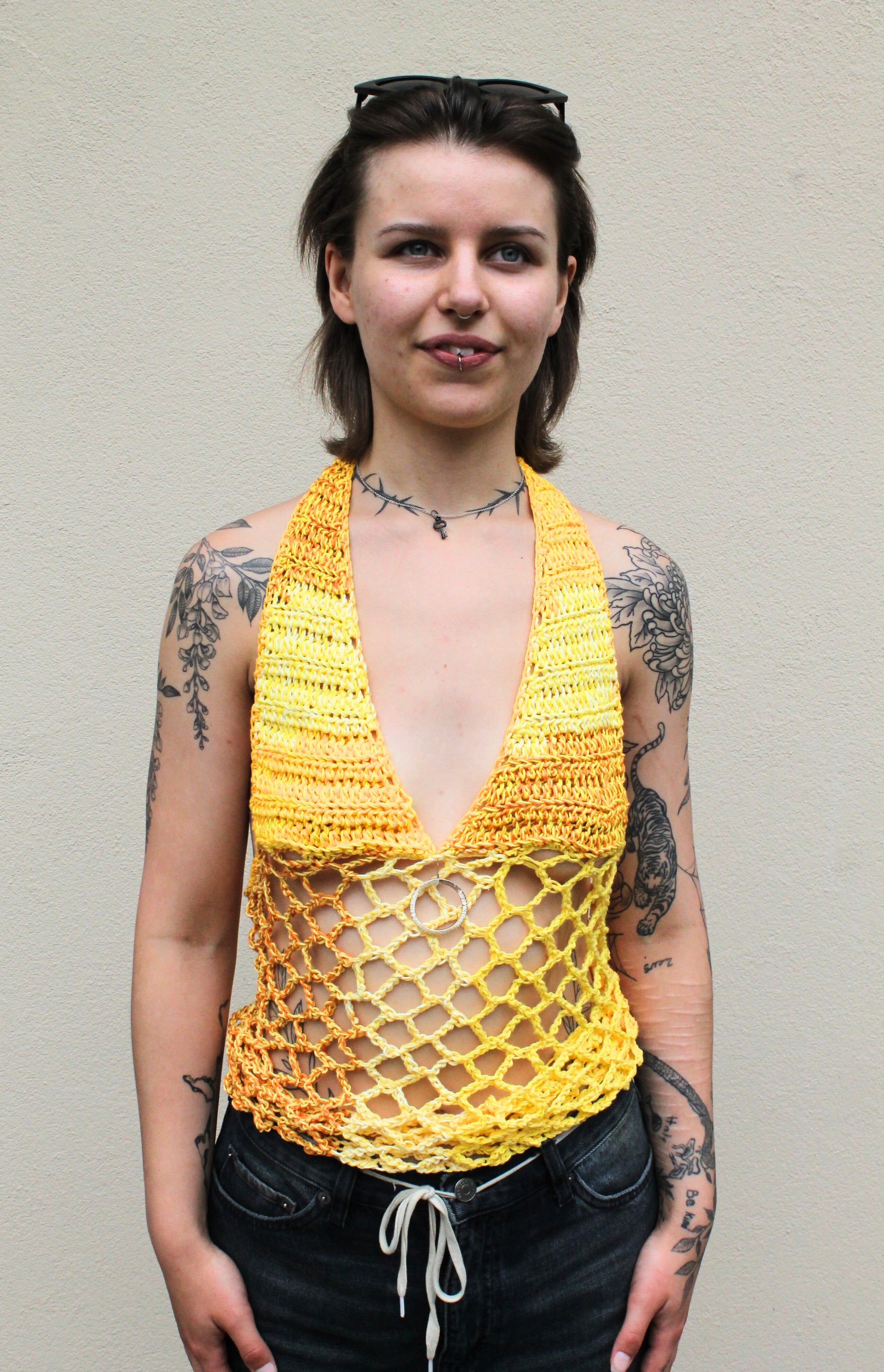 Halter Net Top