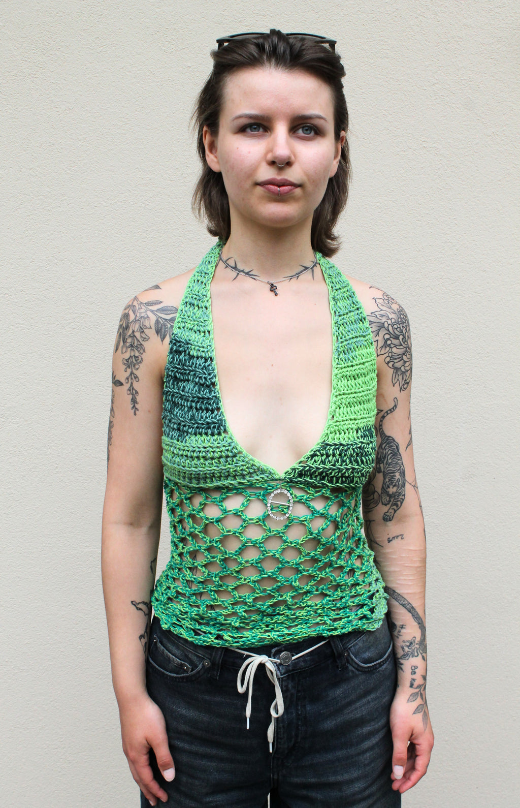 Halter Net Top