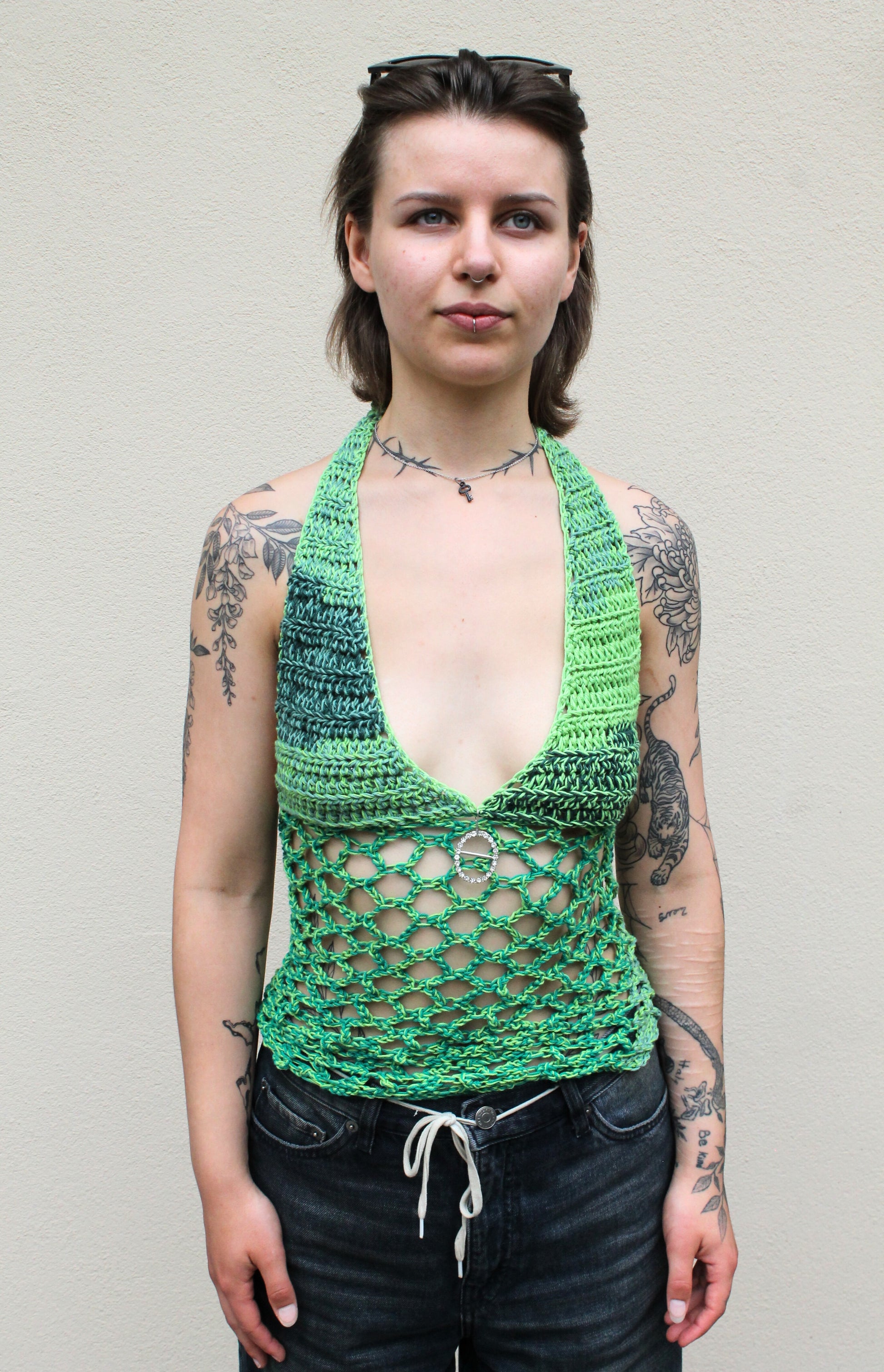 Halter Net Top