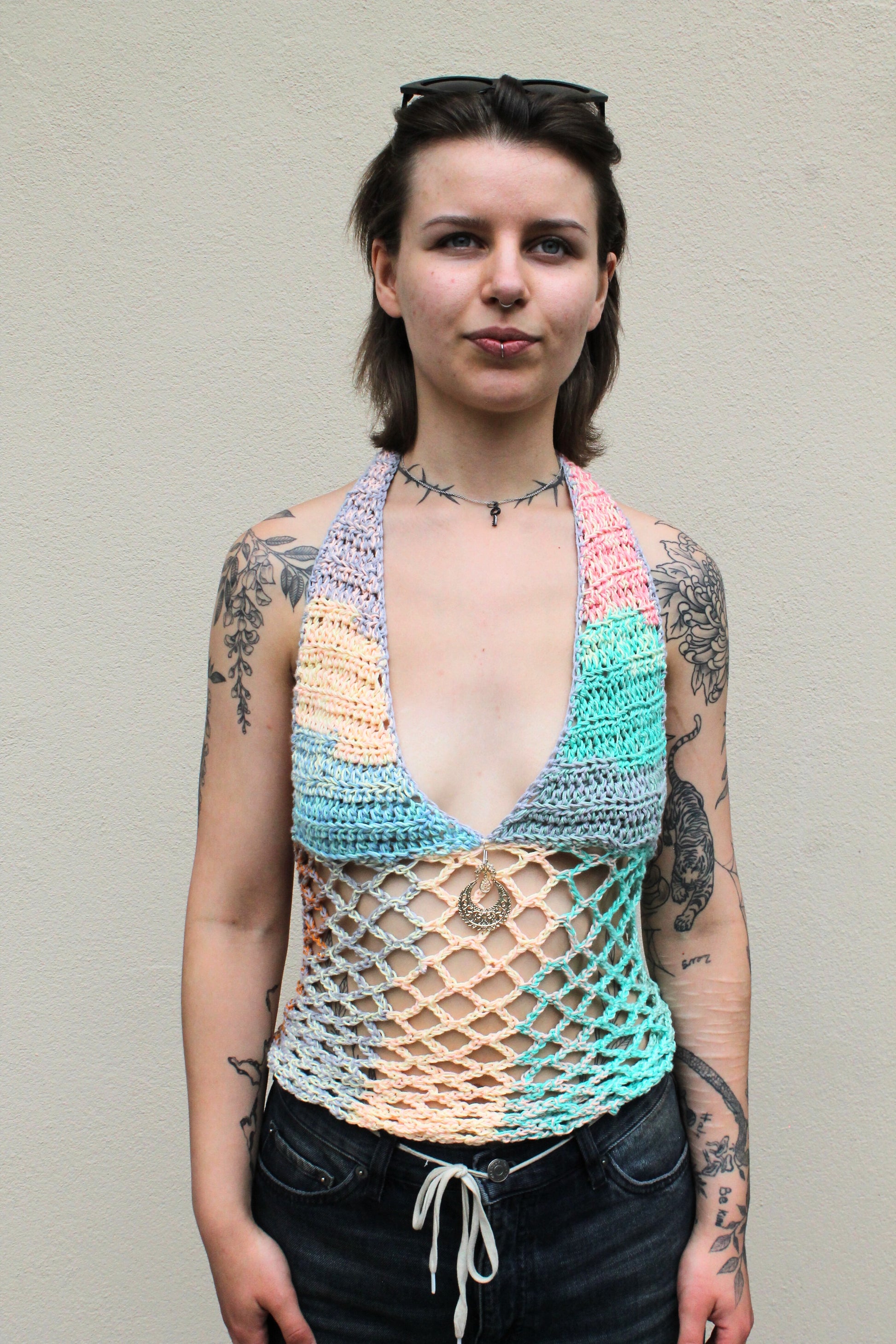 Halter Net Top