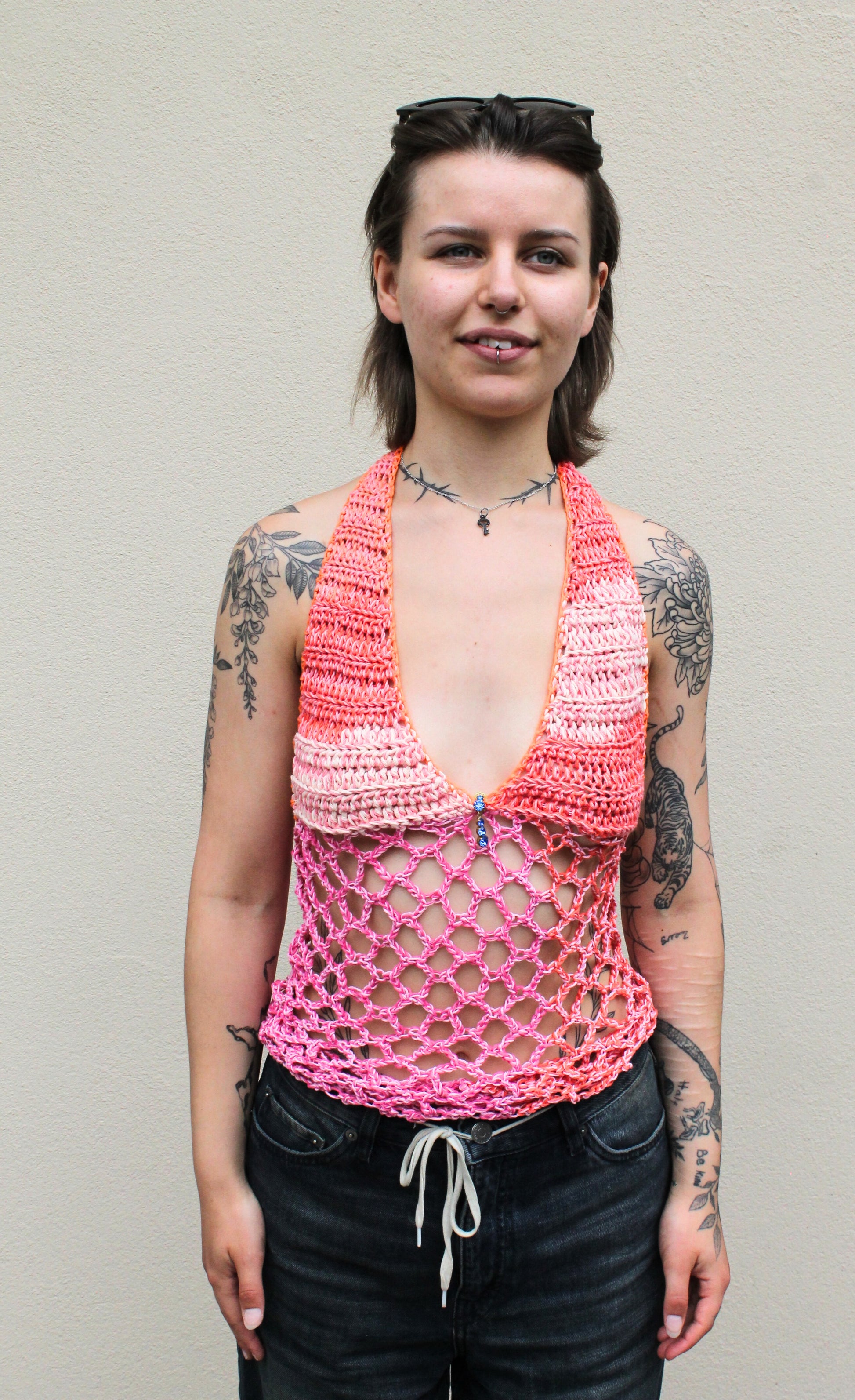 Halter Net Top