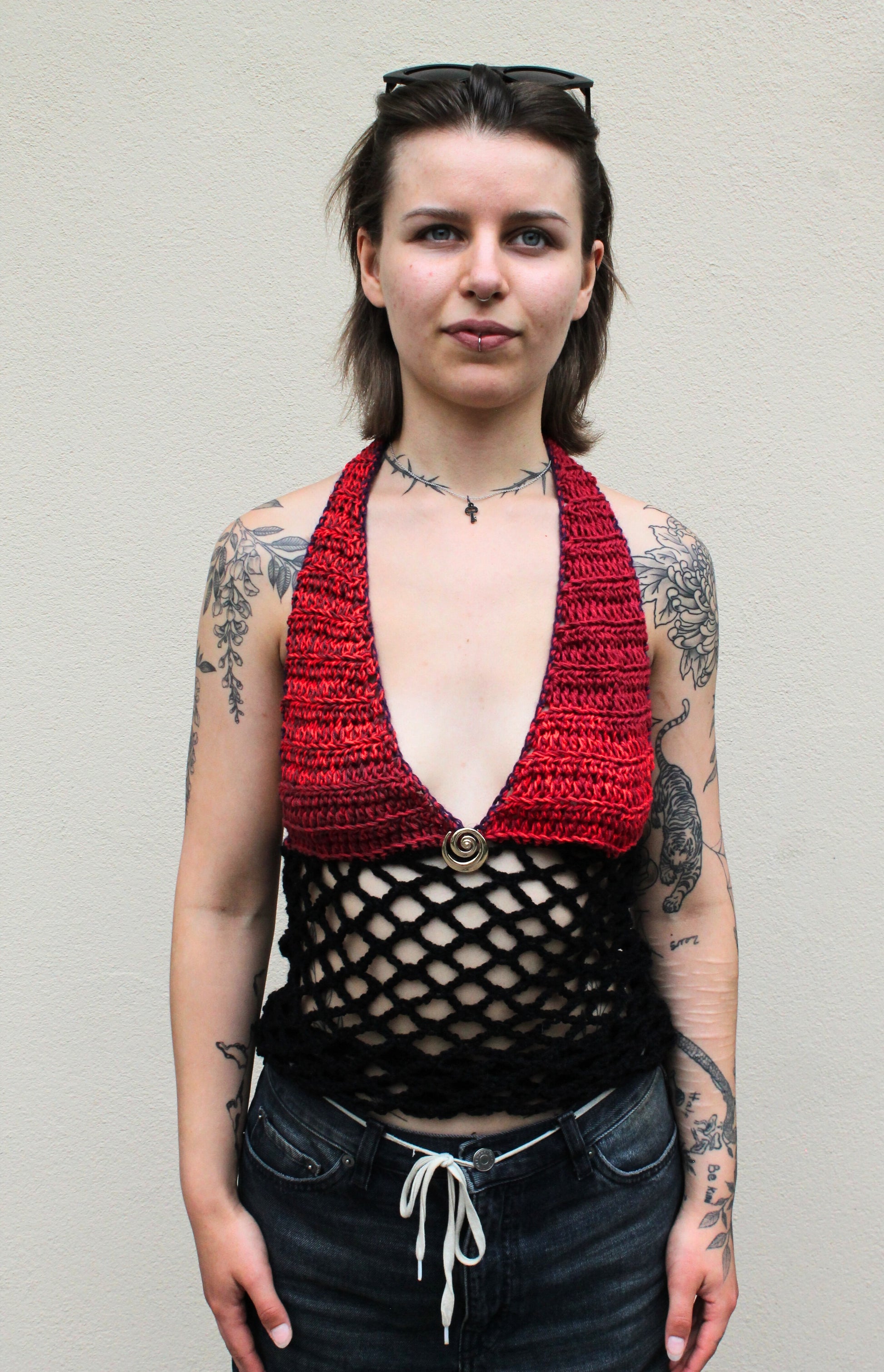 Halter Net Top