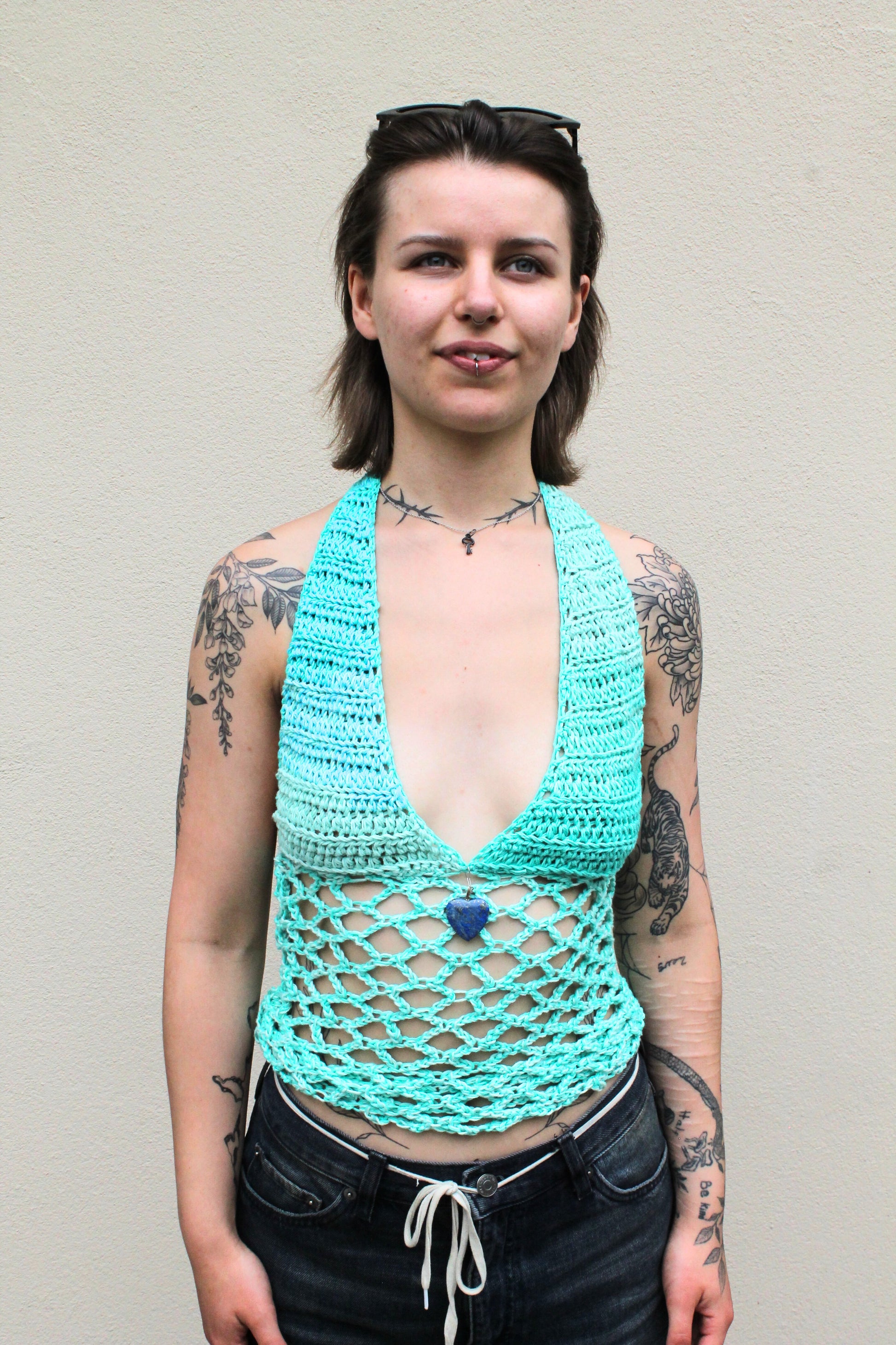 Halter Net Top